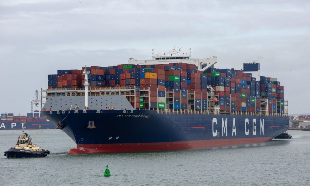Brod CMA CGM - ilustracija