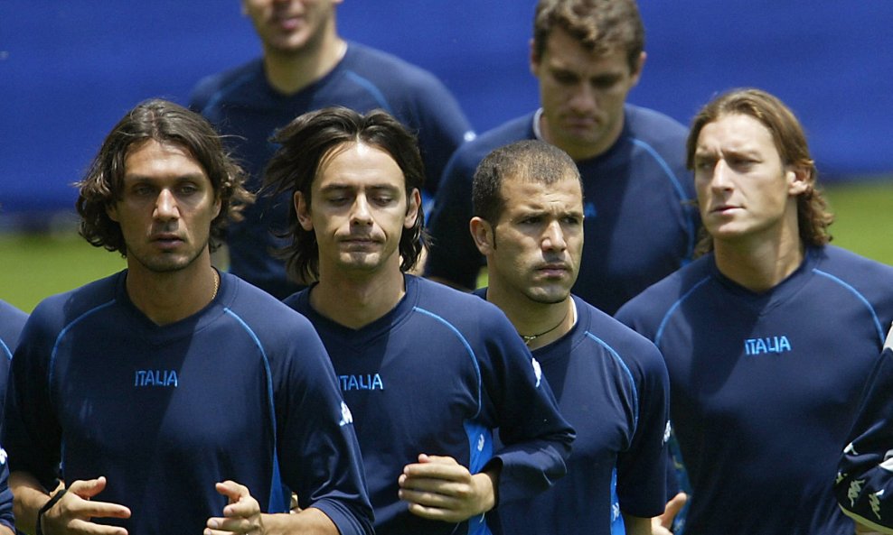 Maldini i suigrači na SP-u 2002.