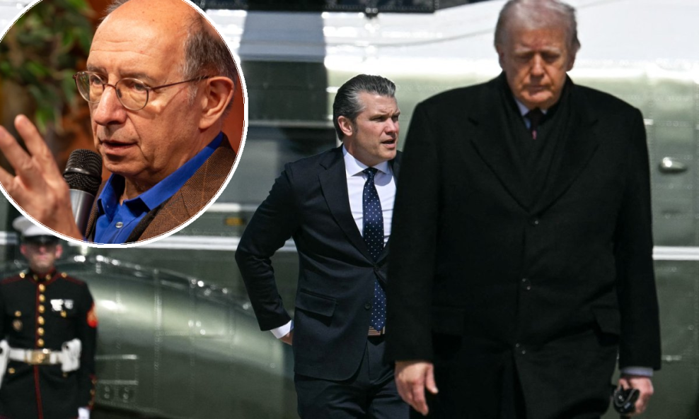 Pete Hegseth i Donald Trump; Božo Kovačević (u krugu)