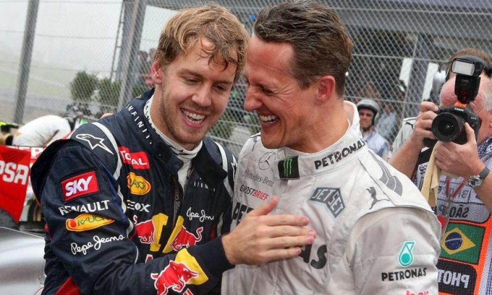 Sebastian Vettel i Michael Schumacher