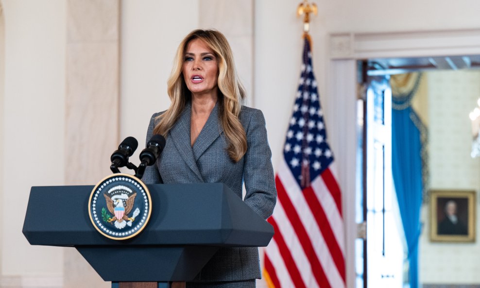 Obraćanje Melanije Trump iz Bijele kuće