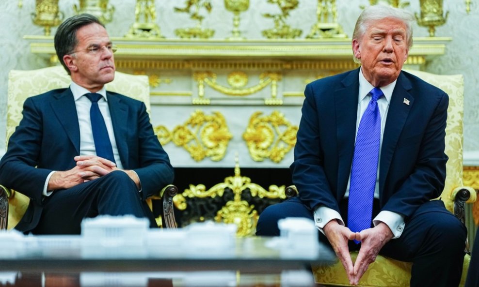 Mark Rutte i Donald Trump