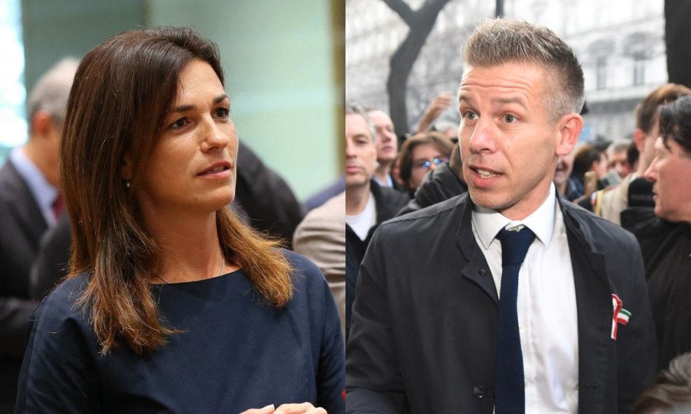 Judit Varga i Péter Magyar