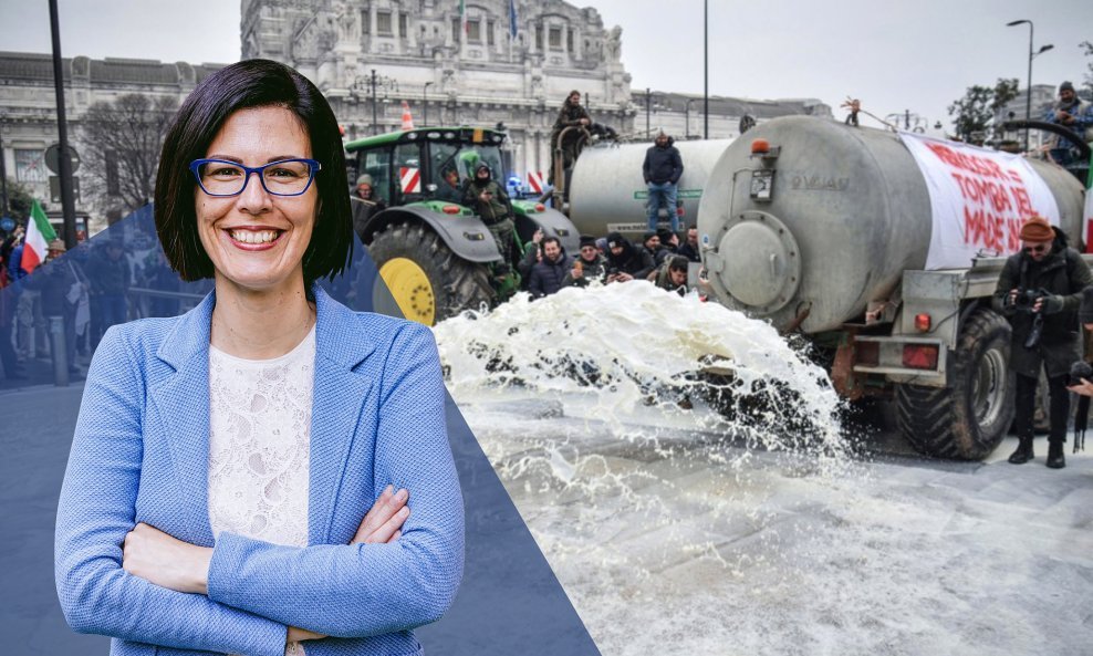 Prosipanje mlijeka na prosvjedima protiv Mercosura (ilustrativna fotografija), Maruška Vizek