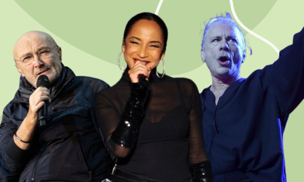Phil Collins, Sade, Iron Maiden