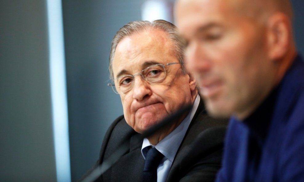Florentino Perez i Zinedine Zidane Real Madrid