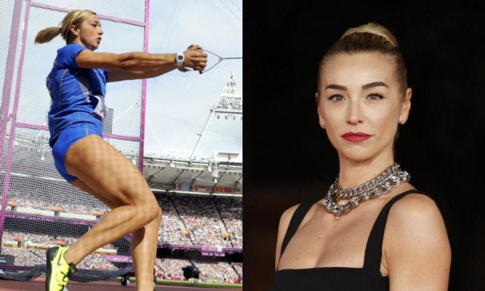 Silvia Salis iz atletskih dana (lijevo) i danas (desno)