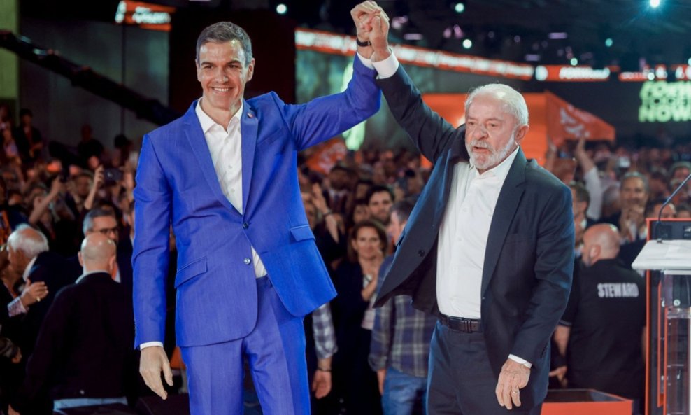 Španjolski premijer Pedro Sanchez i Luis Inacio Lula da Silva, predsjednik Brazila