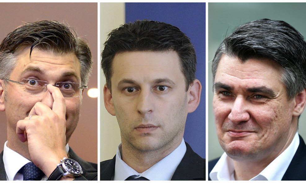 Andrej Plenković, Božo Petrov i Zoran Milanović