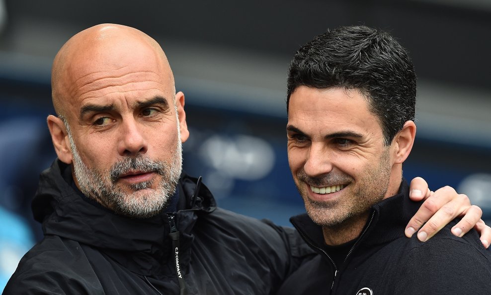 Pep Guardiola i Mikel Arteta