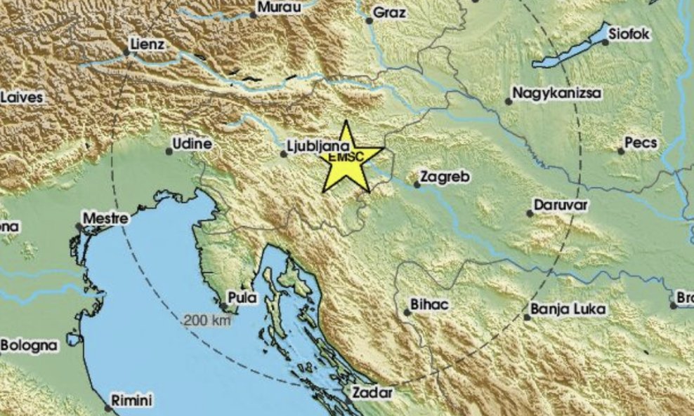 Potres u Sloveniji
