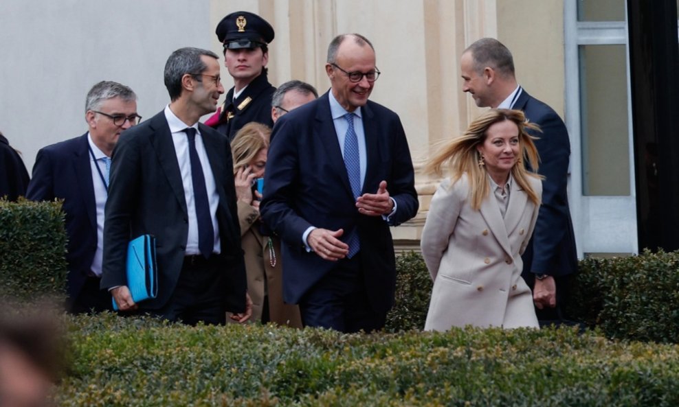 Friedrich Merz i Giorgia Meloni