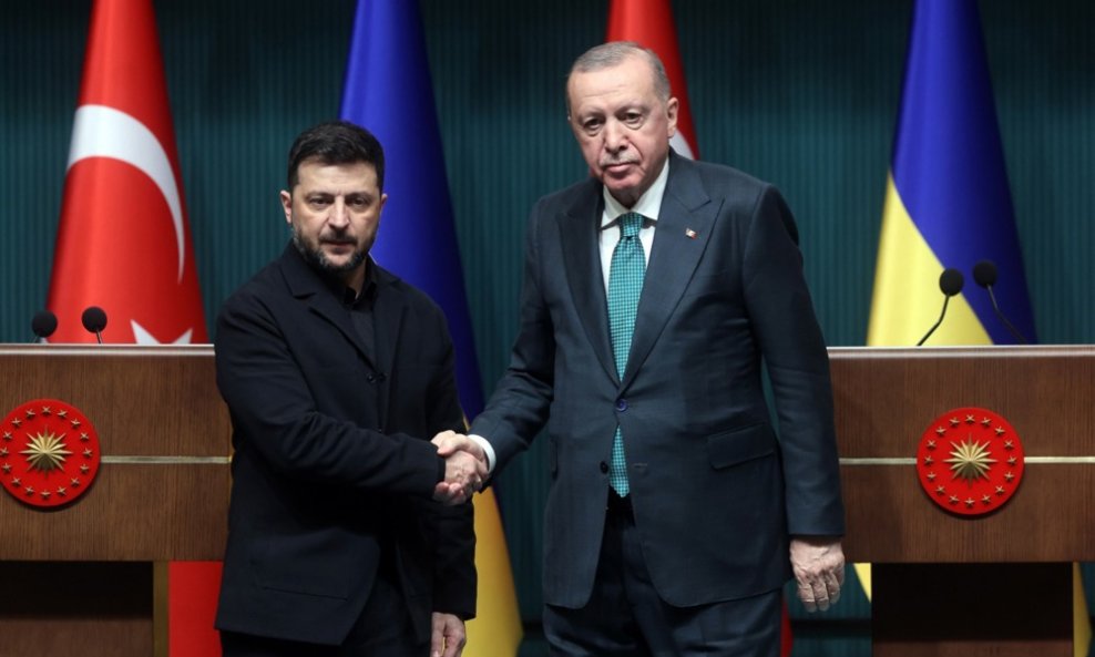 Volodimir Zelenski i Recep Tayyip Erdogan