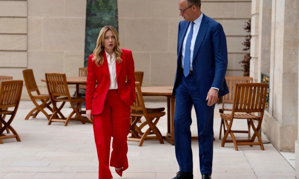 Giorgia Meloni i Friedrich Merz