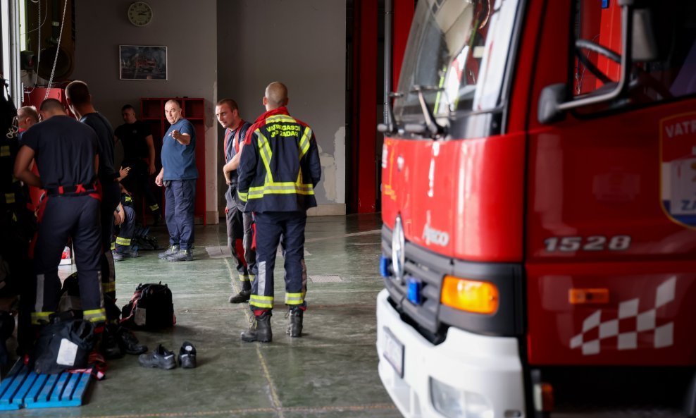 Vatrogasci u Zadru - ilustracija