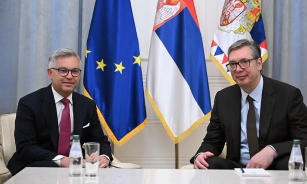 Magnus Brunner i Aleksandar Vučić