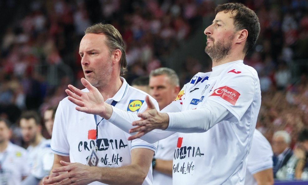 Rukometni izbornik Hrvatske Dagur Sigurdsson i Domagoj Duvnjak