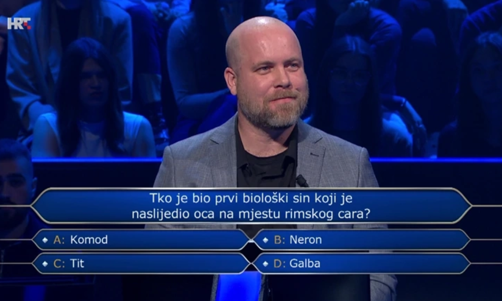 Milorad Podunavac u kvizu 'Tko želi biti milijunaš?'