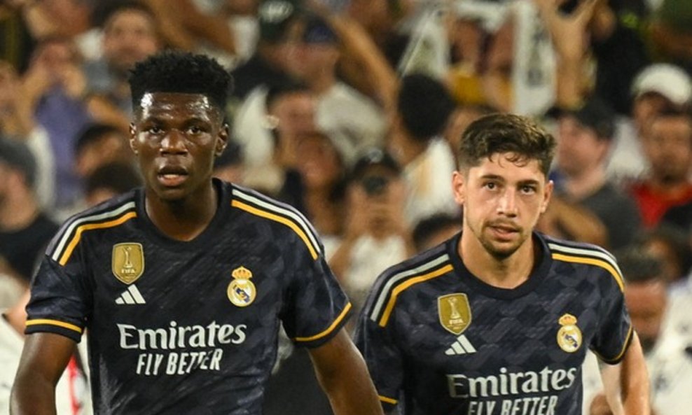 Aurelien Tchouameni i Federico Valverde Real Madrid