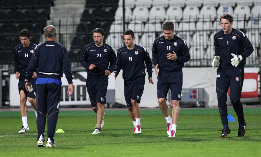 Trening nogometaša Dinama