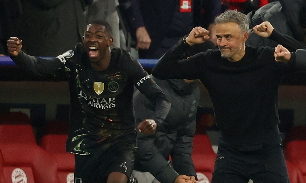 Ousmane Dembele i Luis Enrique PSG