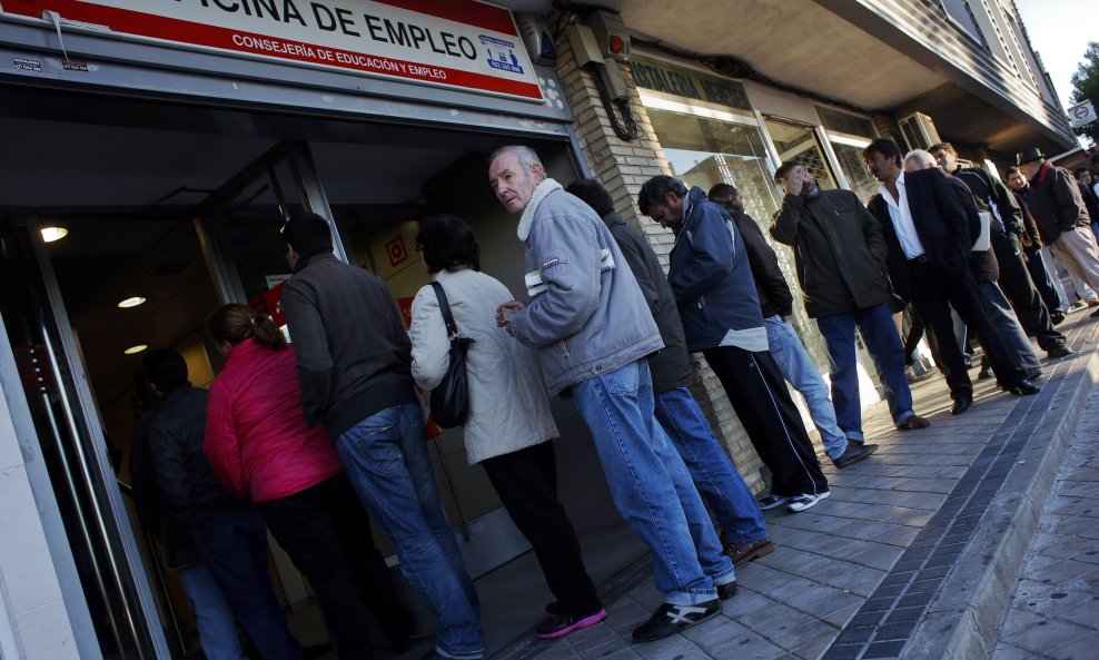 nezaposlenost madrid španjolska kriza eurozona