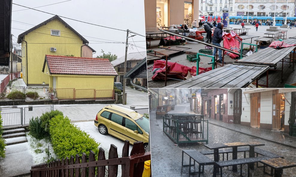 Nevrijeme u Sesvetama i Zagrebu