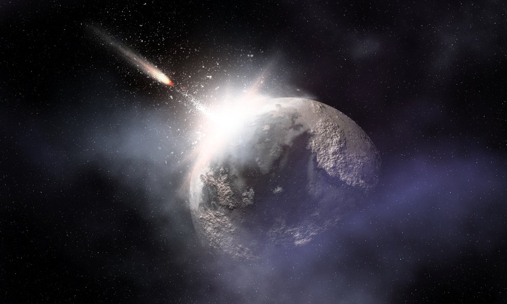 Asteroid u blizini Zemlje, ilustracija