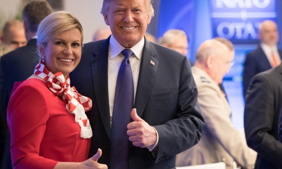 Kolinda Grabar Kitarović i Donald Trump