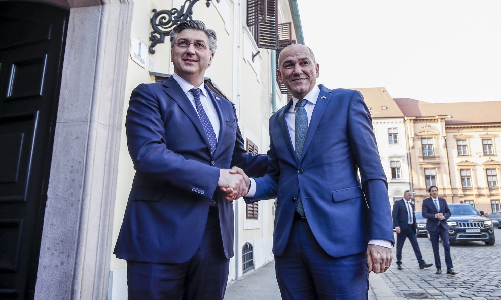 Andrej Plenković i Janez Janša, arhiva