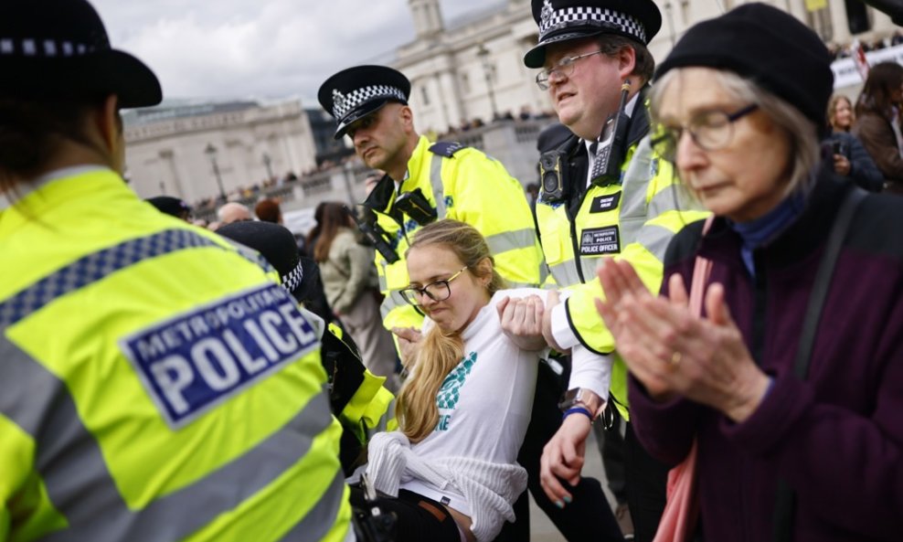 Privođenje propalestinskih aktivista u Londonu