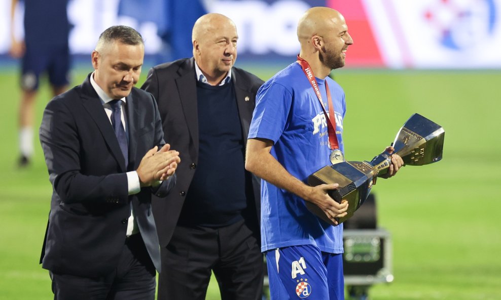Slijeva Marijan Kustić, Velimir Zajec i Josip Mišić