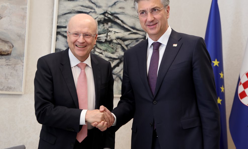 Andrej Plenković s predsjednikom Suda Europske unije Koenom Lenaertsom