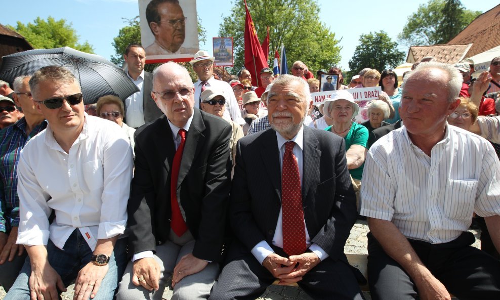 Stjepan Mesić i Franjo Habulin (desno)