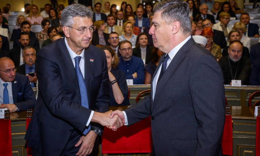 Andrej Plenković i Zoran Milanović