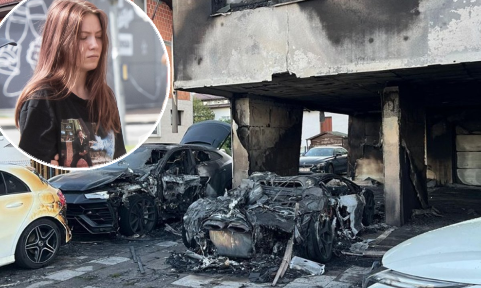 Požar je uništio dva Lamborghinija i dio zgrade