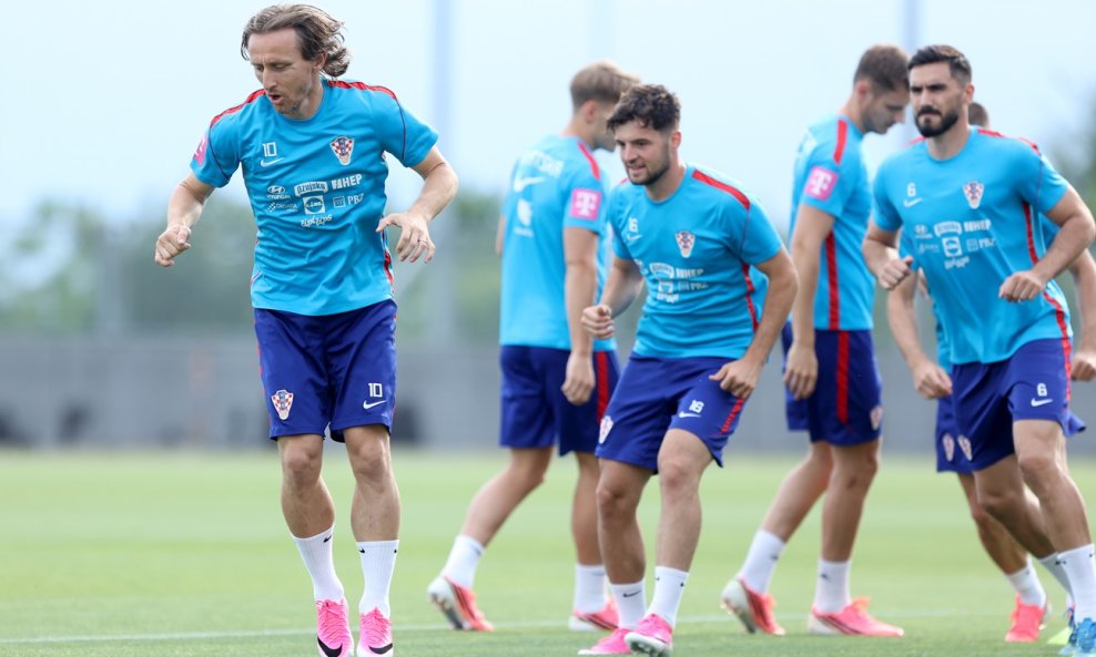 Luka Modrić na treningu