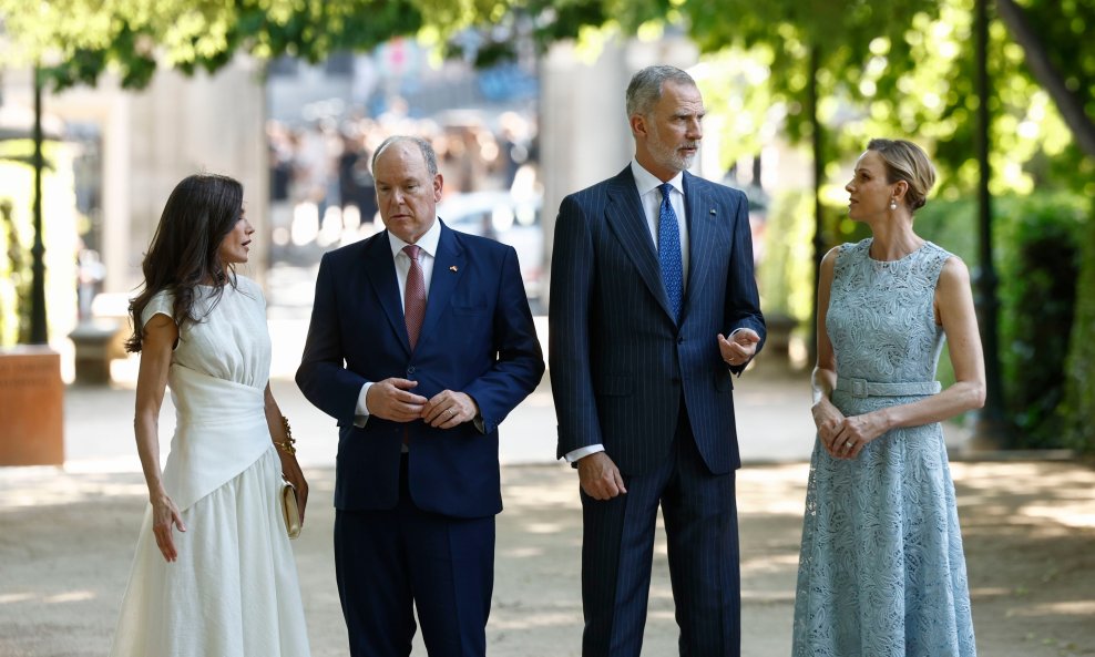 Kraljica Letizia, princ Albert, kralj Felipe, princeza Charlene