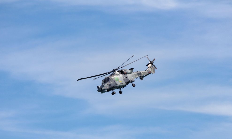 Helikopter britanske ratne mornarice - Ilustracija