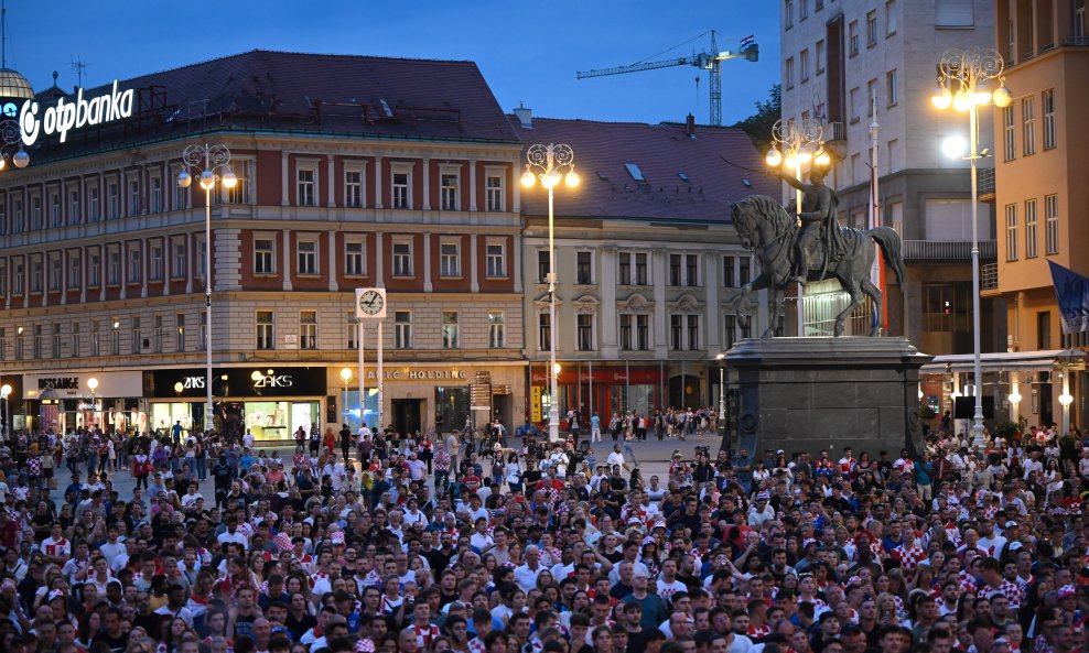 Gledanje utakmice u Zagrebu