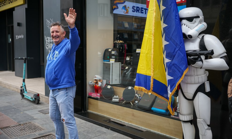 Sarajevo u bojama nogometne reprezentacije BiH