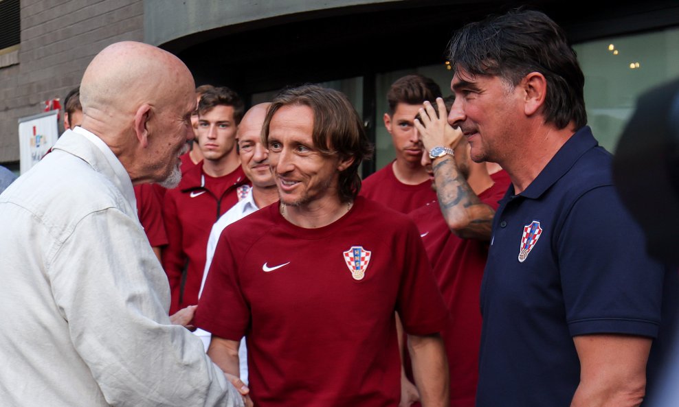 John Malkovich, Luka Modrić i Zlatko Dalić
