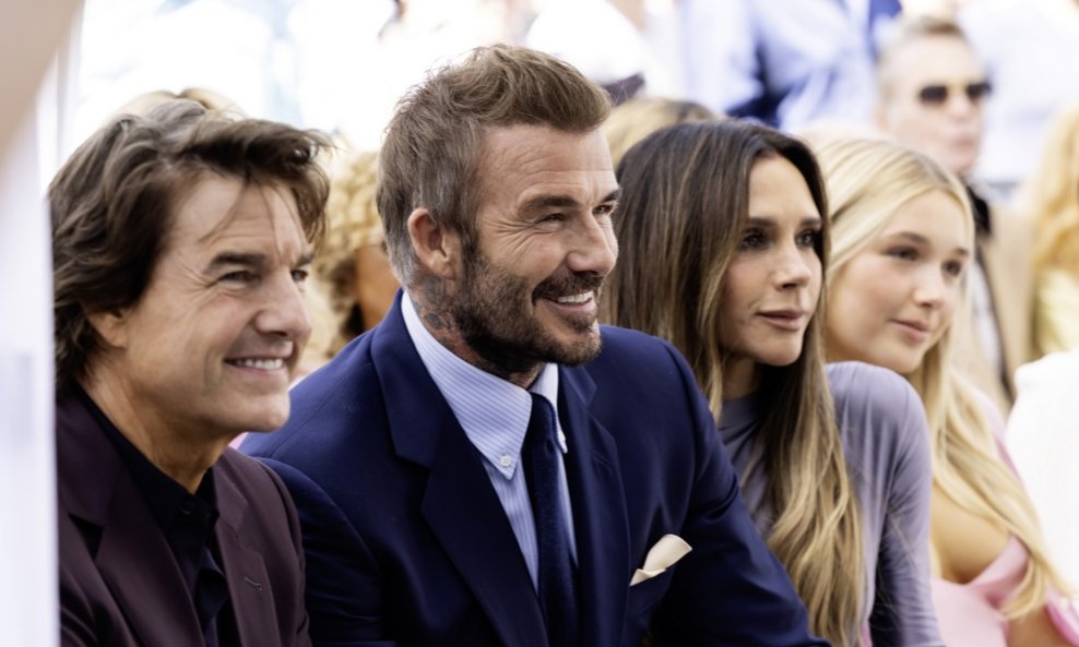 Tom Cruise, David i Victoria Beckham