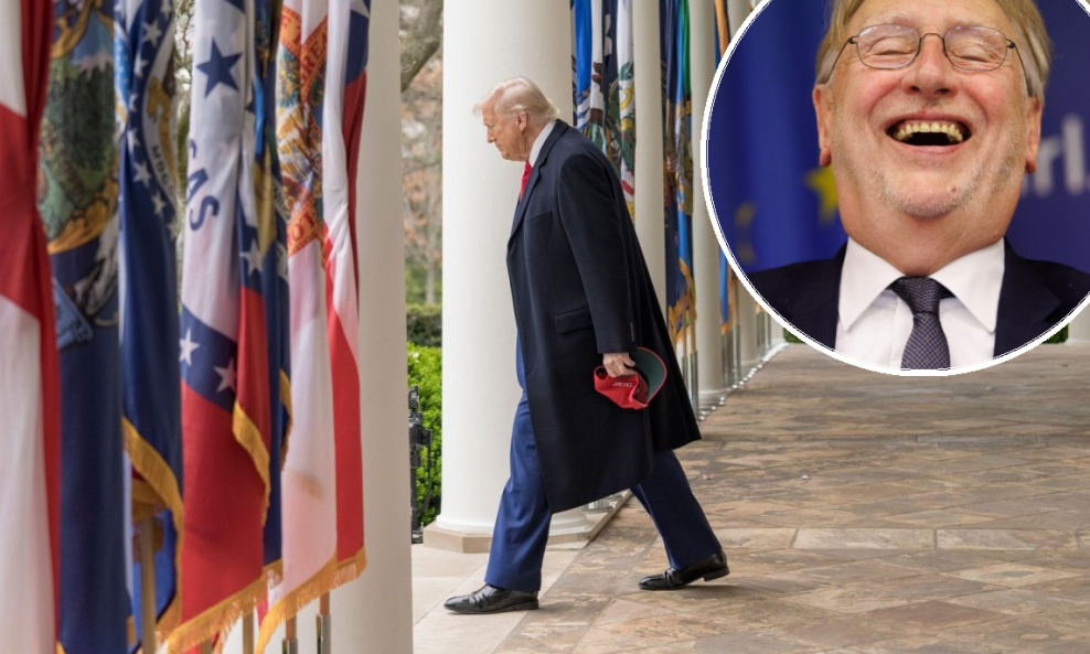 Donald Trump i Bernd Lange (u krugu)