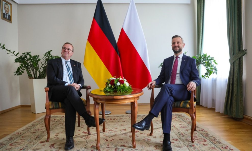 Poljski ministar obrane Wladyslaw Kosiniak-Kamysz i Boris Pistorius, njemački ministar obrane
