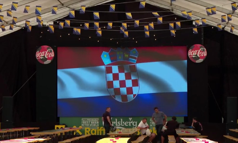 Hrvatska zastava u Sarajevu