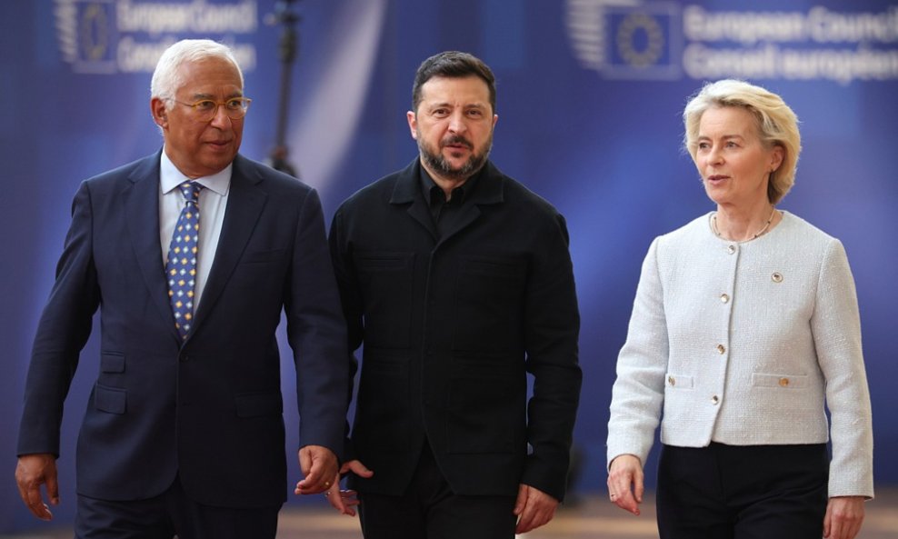 Antonio Costa, Volodimir Zelenski i Ursula von der Leyen