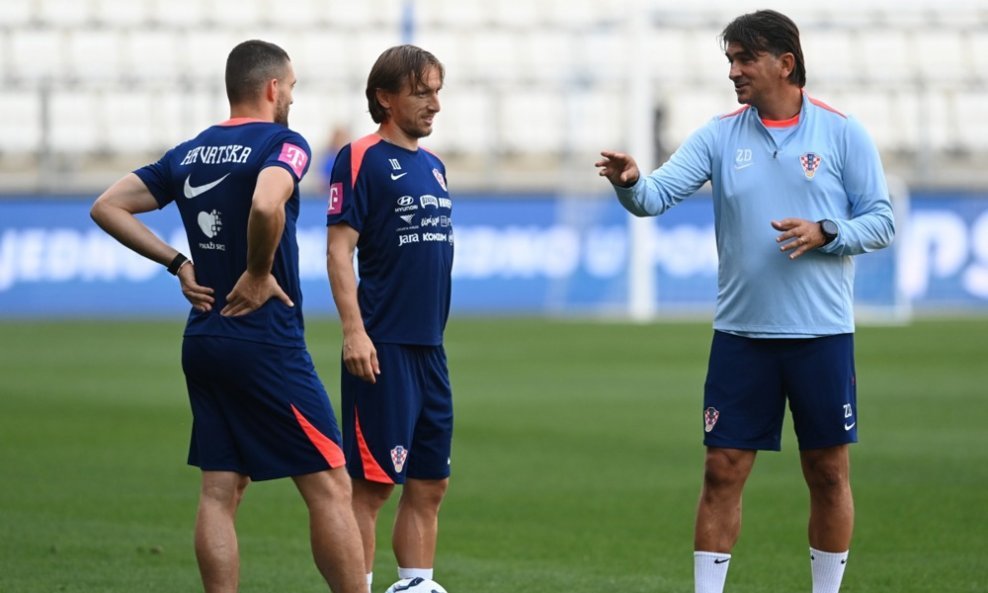 Mateo Kovačić, Luka Modrić i Zlatko Dalić