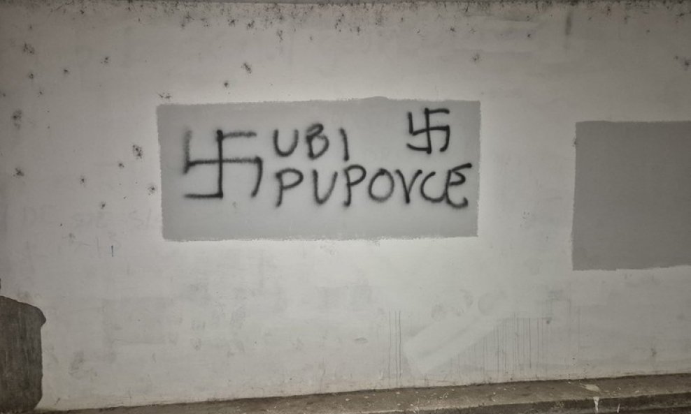 Grafiti u Novom Zagrebu s prijetnjama Miloradu Pupovcu