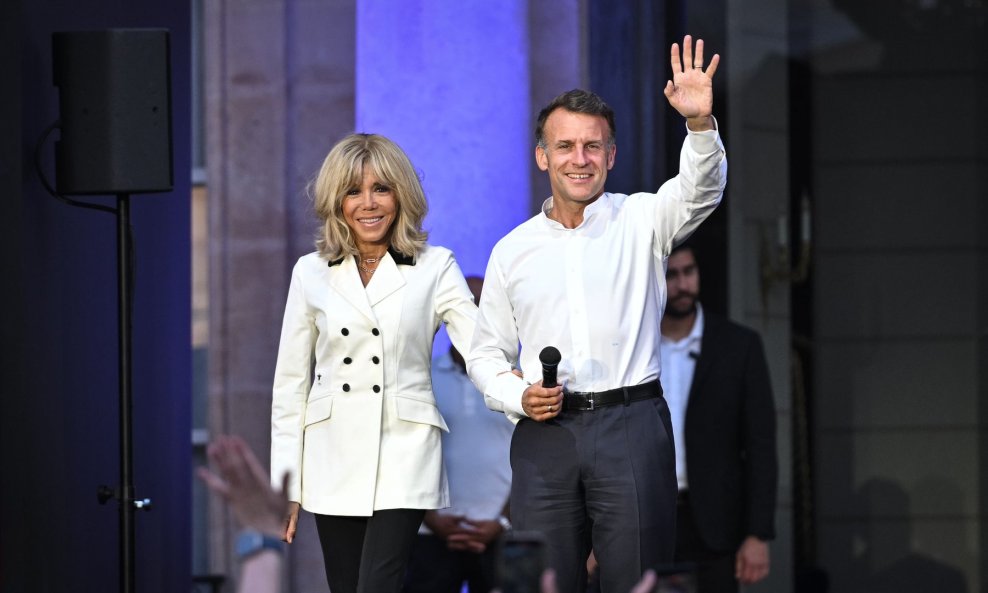 Emmanuel Macron i Brigitte Macron